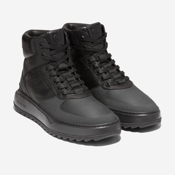 Cole Haan Men's GrandPro Crossover Black Leather WR Sneakerboots - 11.5M - NIB - Picture 9 of 12